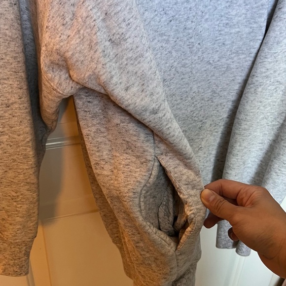 Aritzia TNA Light Gray Mock Neck Sweater - Picture 3 of 4